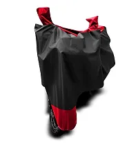 CRONEX? Semi-Waterproof Polyester Quality Two-Wheeler Bike Body Cover for Bajaj Pulsar 200 NS DTS-i (Red Stripe)-thumb3