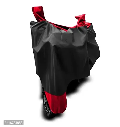 CRONEX? Semi-Waterproof Polyester Quality Two-Wheeler Bike Body Cover for Bajaj Pulsar 200 NS DTS-i (Red Stripe)-thumb4