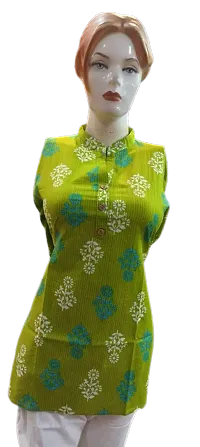 Stylish Cotton Printed Short Kurta