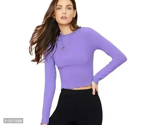 Elegant Lycra Self Pattern Top For Women-thumb0