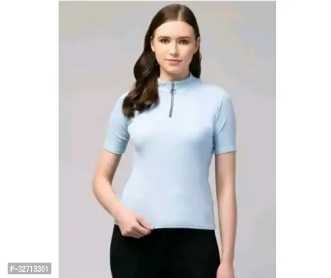 Elegant Lycra Self Pattern Top For Women-thumb0