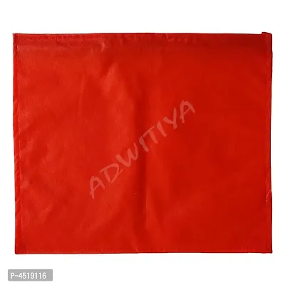 ADWITIYA - Set of 12 Pcs Plain Single Nonwoven Saree Cover - Red-thumb3