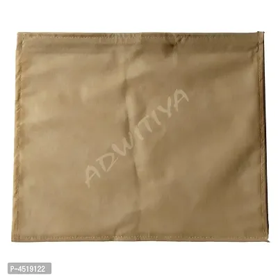 ADWITIYA - Set of 12 Pcs Plain Single Nonwoven Saree Cover - Beige-thumb4