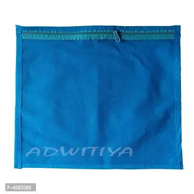 Set of 6 - Single Nonwoven Saree Cover - Blue-thumb3