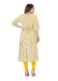 Manas Ethnic Women's Printed Cotton Regular Fit 3/4 Sleeve Lightweight Casual Wear Feeding Kurti (D-C-1095)-thumb2