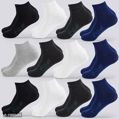 Unisex Socks Pack Of 12 Multicoloured-thumb0