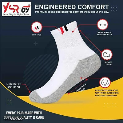 Comfortable Men And Women Socks Pack Of 3 Black-thumb3