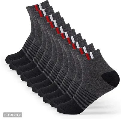 Unisex Socks Pack Of 5 Grey-thumb0
