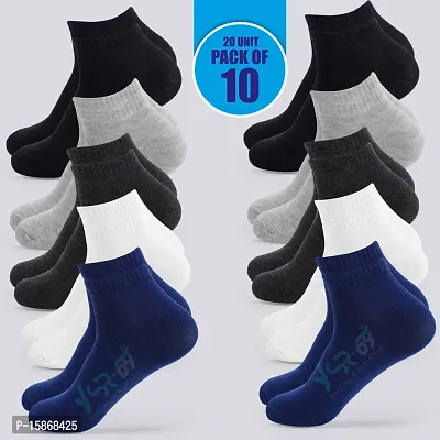 Unisex Socks Pack Of 10 Multicoloured-thumb0