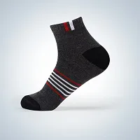 Comfortable Men And Women Socks Pack Of 3 Grey-thumb1
