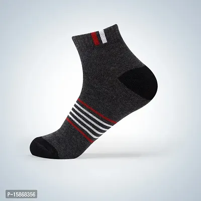 Comfortable Men And Women Socks Pack Of 3 Grey-thumb2