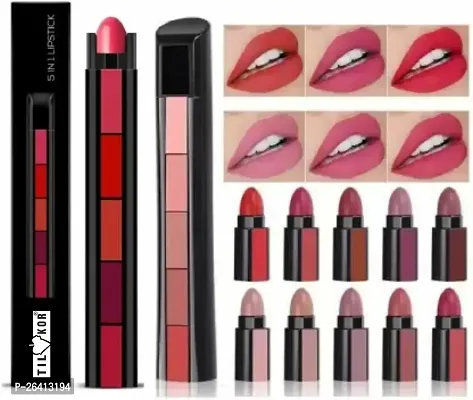 Tilkor 5In 1 Lipstick -5 Color, 17 G, Pack of 2
