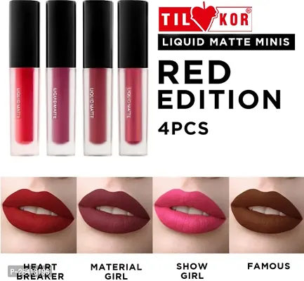 Tilkor Matte Mini Lipstick- Pack Of 4-thumb0