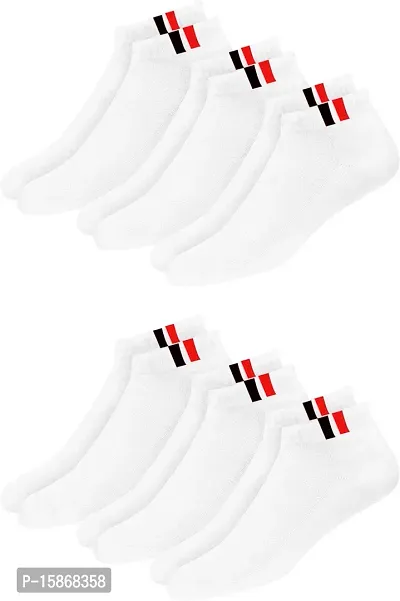 Unisex Socks Pack Of 6 White