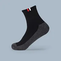 Comfortable Men And Women Socks Pack Of 3 Black-thumb1