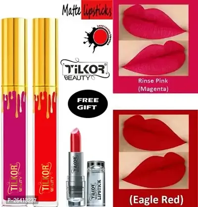 Tilkor Beauty Common Colors For Daily Use -Red, Pink, 25 Ml, Pack Of 3