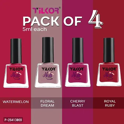 Tilkor Ultime Pro Splash Nail Enamel Quick-Drying- Pack Of 4-thumb0