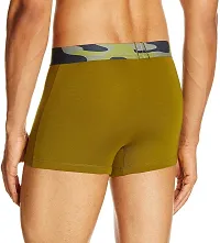 Stylish Green Cotton Blend Solid Trunks For Men Pack Of 2-thumb1