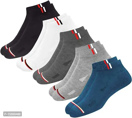 Comfortable Men And Women Socks Pack Of 5 Multicoloured