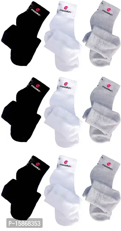 Comfortable Men And Women Multicoloured Socks Pack Of 9-thumb0