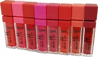 Tilkor Long lasting Smudge proof Lipstick , Non Transfer Me Girl-Set Of 8 -Multicolor, 80 Ml-thumb1