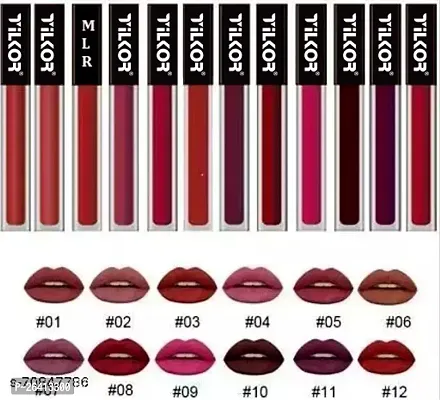 Tilkor 12 Pc Set Liquid Matte Lipstick -Multicolor, 80 Ml-thumb2