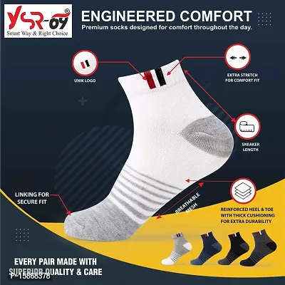 Unisex Socks Pack Of 5 White-thumb3
