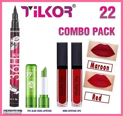 Tilkor Cosmetic Combo Set For Women Makeup- Set Of 4