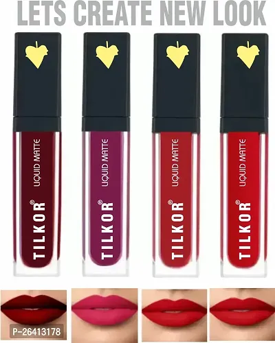 Tilkor Matte Lipstick -Pink Red, 22 Ml-thumb0