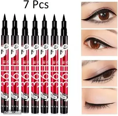 Tilkor 36H Waterproof Eyeliner-Pack Of 7, 20 G ,Black