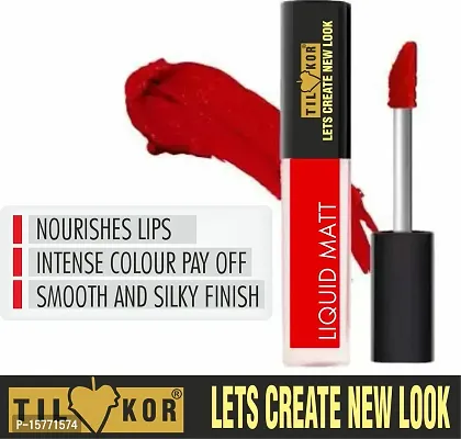 Non Transfer Waterproof Longlasting Liquid Matte Mini Lipstick Combo Pack Of 4-thumb2