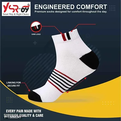 Comfortable Men And Women Socks Pack Of 3 White-thumb3