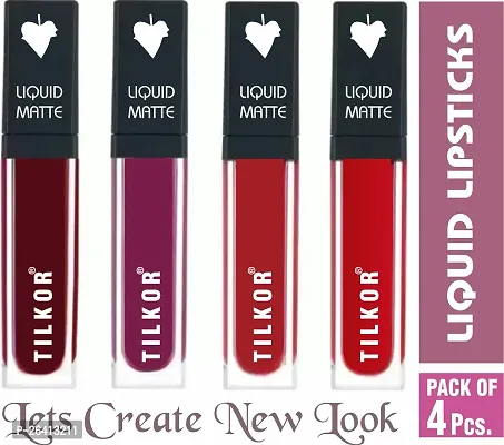 Tilkor Matte Lipstick- Pack Of 4