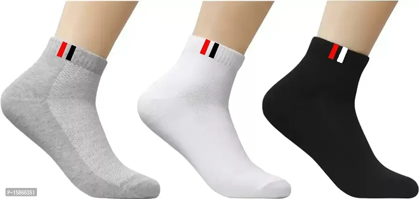 Unisex Socks Pack Of 3 Multicoloured-thumb0