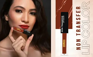 Non Transfer Waterproof Longlasting Liquid Matte Mini Lipstick Combo Pack Of 4 Makeup Lipstick-thumb2