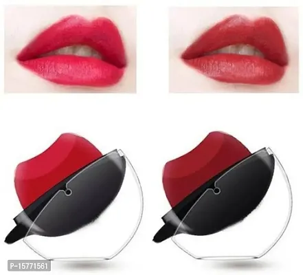 Apple Shape Matte Finish Lipstick Premium Color (Red) (Red, 7 G)-thumb0