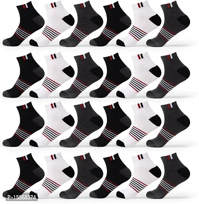Comfortable Men And Women Socks Pack Of 12 Grey-thumb0