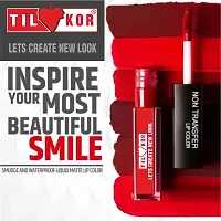 Tilkor Non Transfer Waterproof Long lasting Liquid Matte Mini Lipstick Combo Pack Of 4 -Multicolor, 18 Ml-thumb1