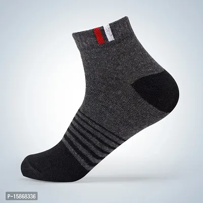 Unisex Socks Pack Of 5 Grey-thumb2