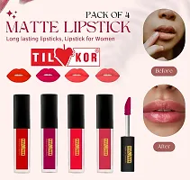 Tilkor Matte Mini Lipstick- Pack Of 4-thumb1