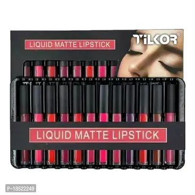 TWELVE PIECES LIPSTICK COMBO OF DIFFERENT SHADES, Liquid Matte Lipsticks set of 12 pcs-thumb0