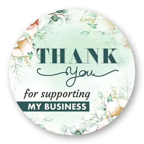 Thank You Sticker, 1.5 inch, Vinyl Waterproof