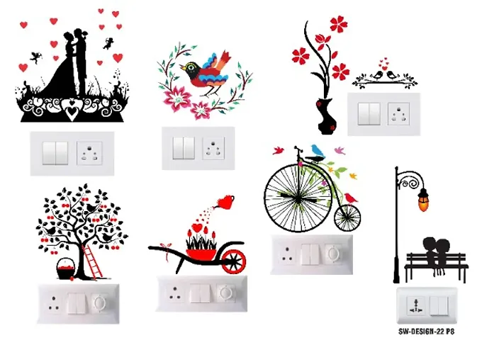 PVC Vinyl Switch Board Panel  Wall Sticker Switch Stickers size 30 cm x 47 cm