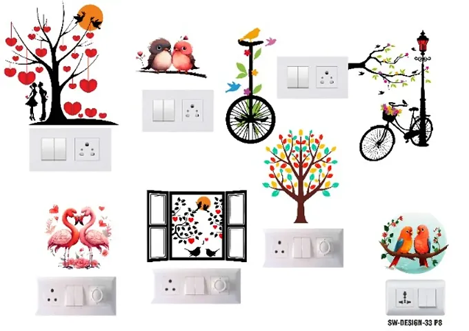 PVC Vinyl Switch Board Panel  Wall Sticker Switch Stickers size 30 cm x 47 cm