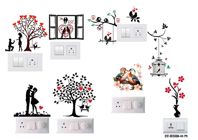 PVC Vinyl Switch Board Panel  Wall Sticker Switch Stickers size 30 cm x 47 cm