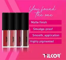 Red Matte Longlasting Crayon Lipstick Smudgeproof  Waterproof (Pack of 4) 20 gm-thumb3