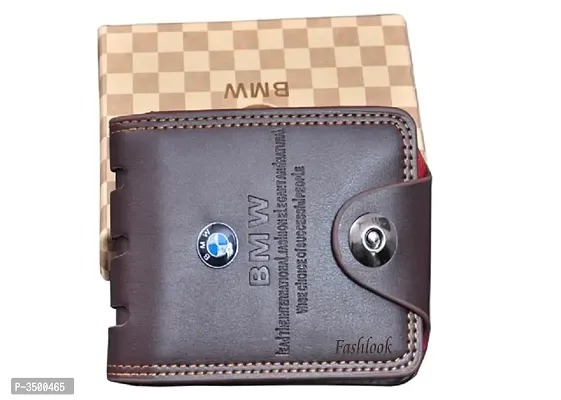 Brown BMW Magnet Wallet For Men-thumb0