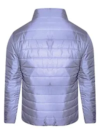 Stylish Grey Polyester Fluffy Fullsleeve Jacket For Men-thumb1