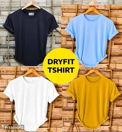 Combo of 4 dryfit t-shirt for men-thumb0