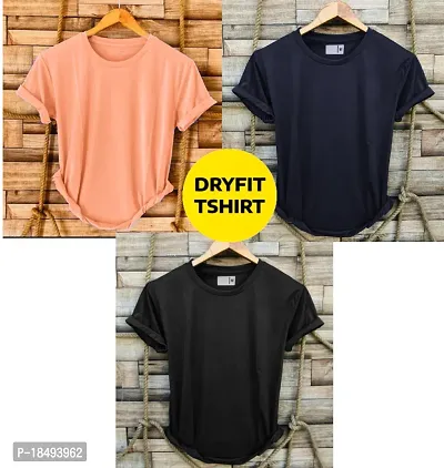 Combo of 3 dryfit t-shirt for men-thumb0